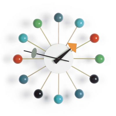 Ball Clock Horloge Murale - mehrfarbig